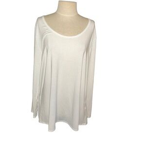 New LuLaRoe Lynnae white Long Sleeve Top plus size 3X tee 24
